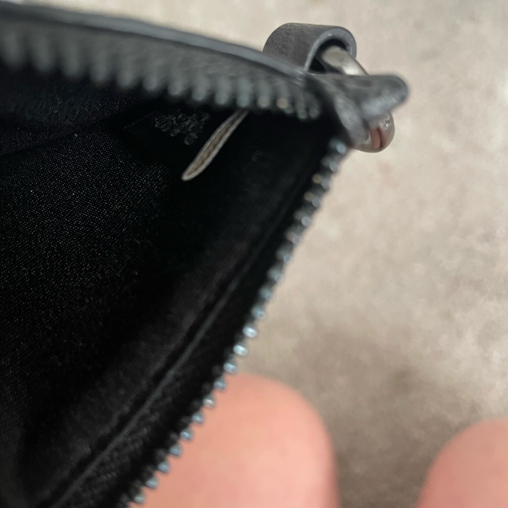 Coach Black Zippered Pouch